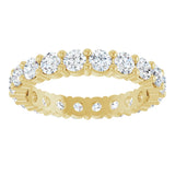14K Gold Round 2ct Eternity Band