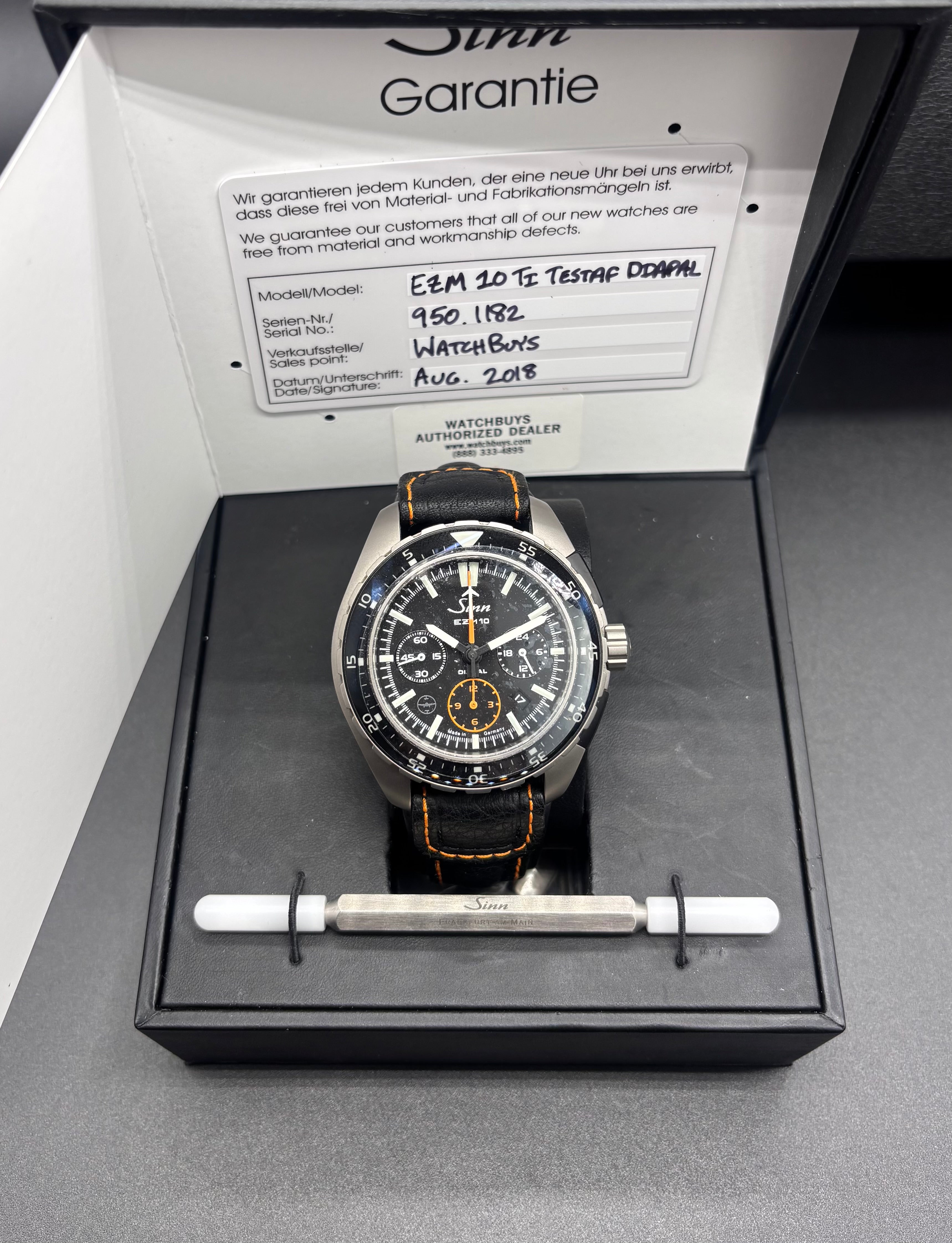 Sinn EZM 10 Titanium - TESTAF Diapal