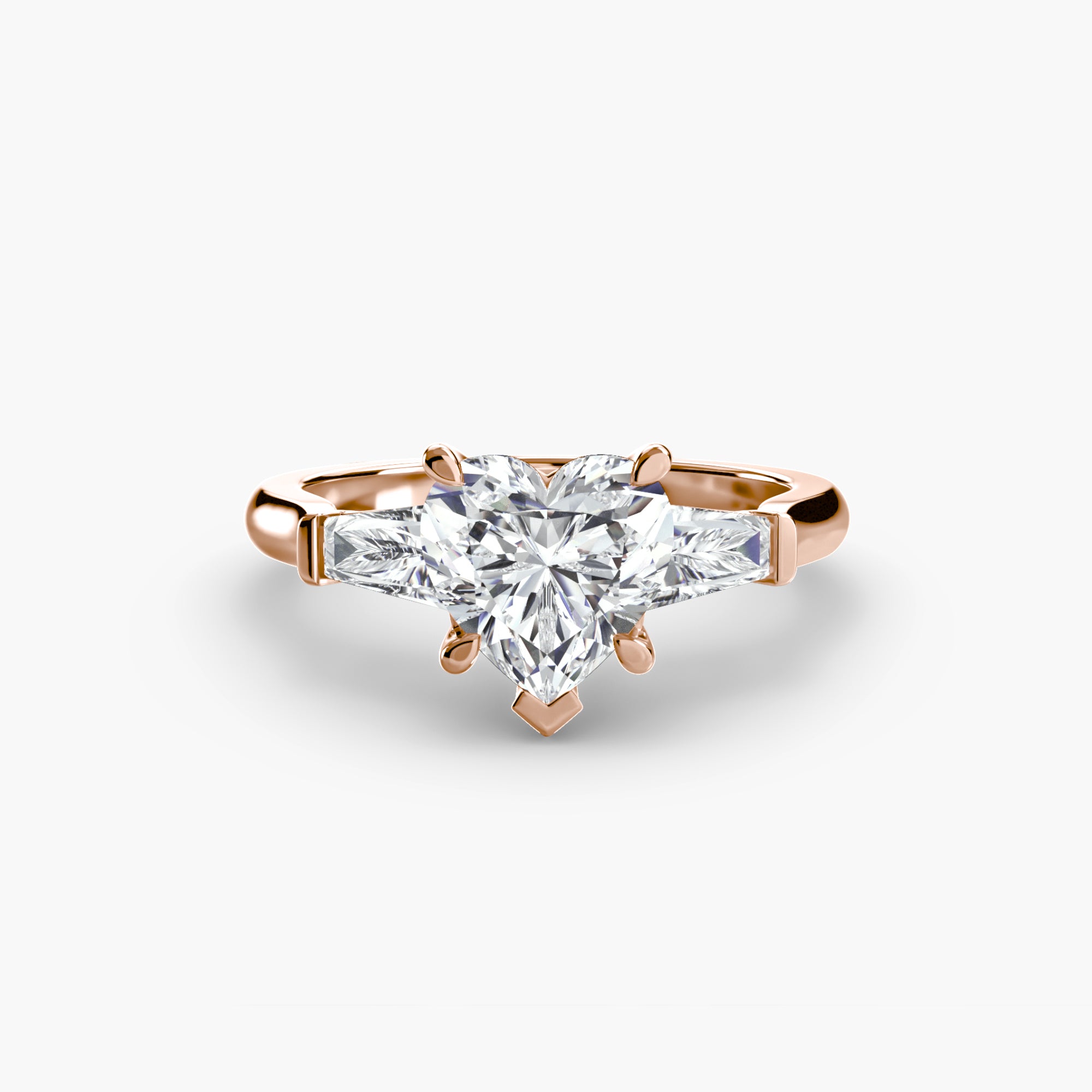Three-Stone Ring (Baguette Side Stones) - VTC Watches