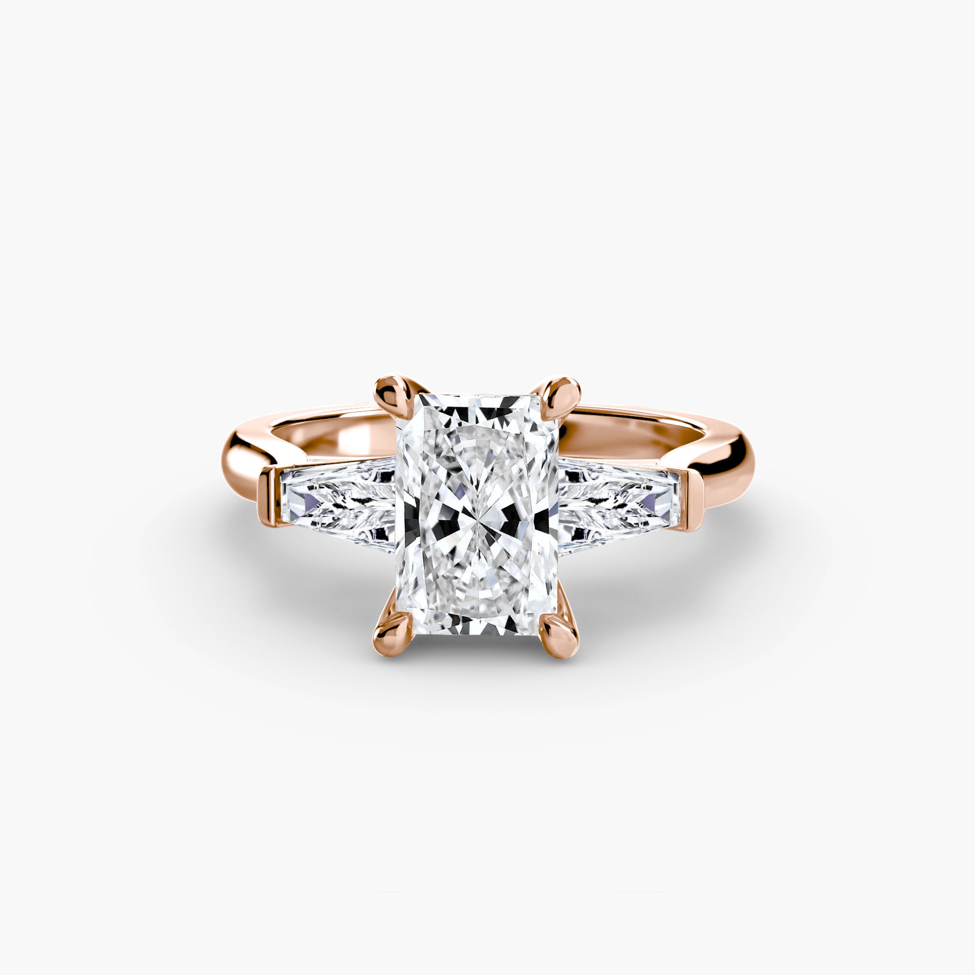 Three-Stone Ring (Baguette Side Stones) 2 - VTC Watches