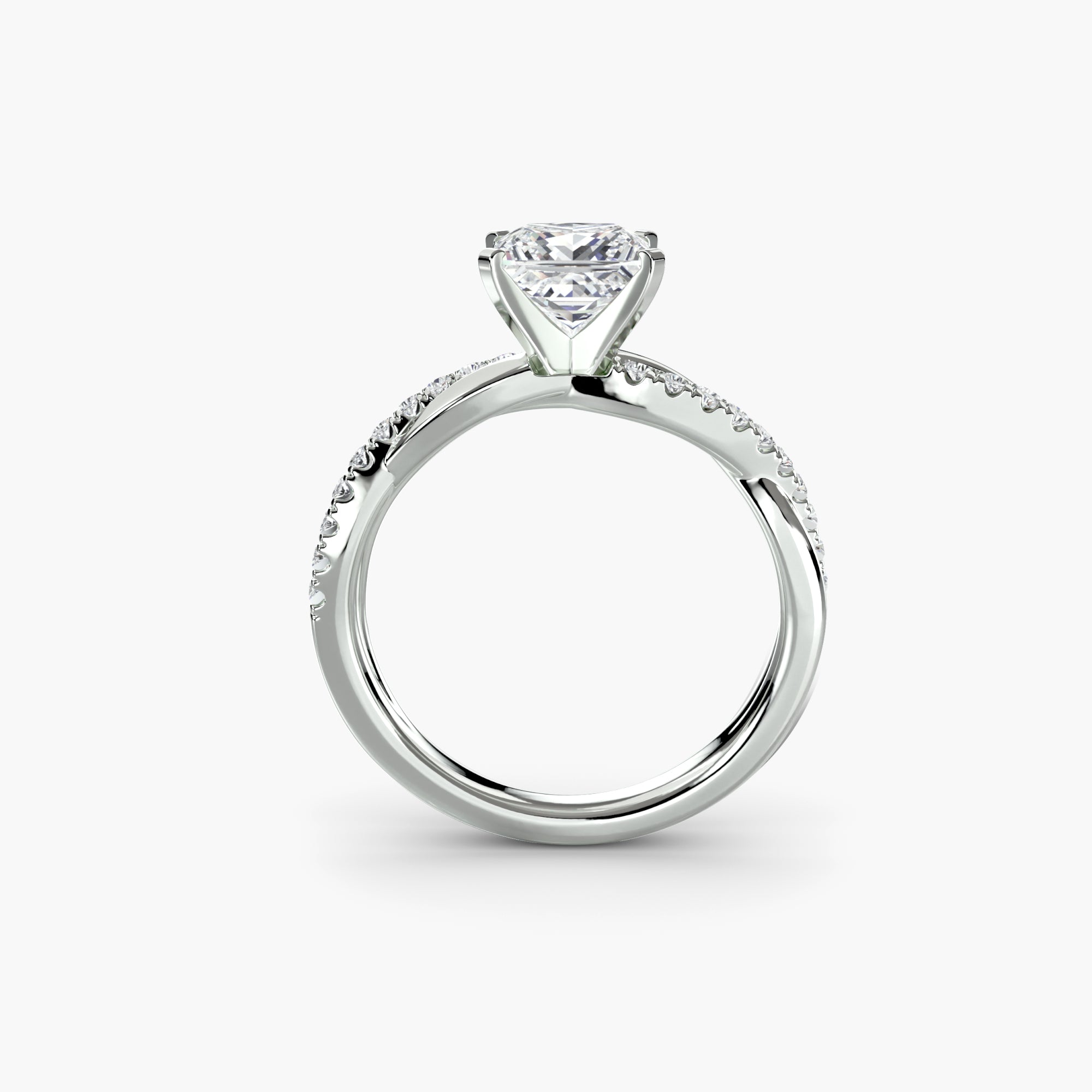The Emerald Twist Pavé Ring - VTC Watches