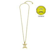 Gold Vermeil Gemini CZ Necklace