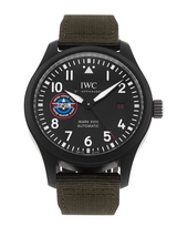 IWC Pilot’s Watch Mark XVIII Top Gun Edition “SFTI” Black Dial Green Nylon Strap Watch for Men - IW324712