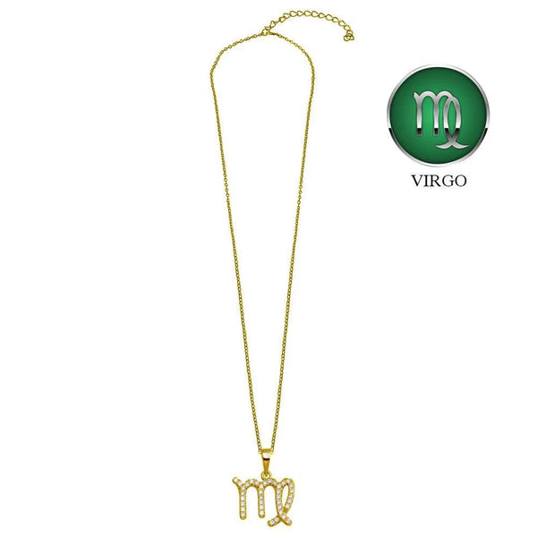 Gold Vermeil Virgo CZ Necklace