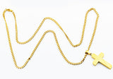 Blackjack Men's Gold Plated Cross Necklace BJP155G