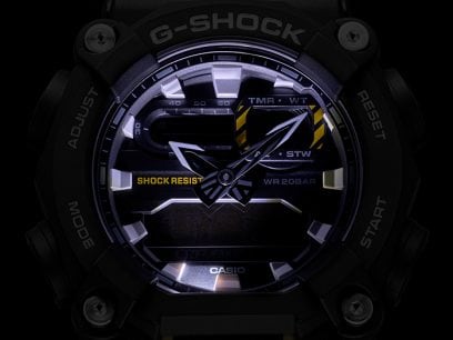 G-Shock Analog-Digital Black and Yellow Watch GA-900-1ACR