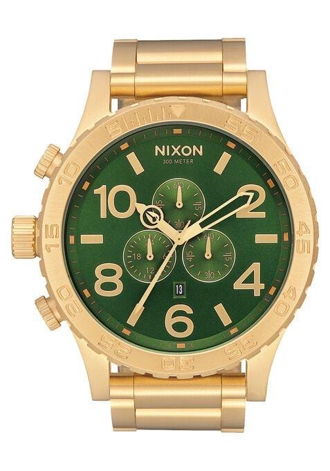 Nixon 51-30 Chronograph Gold/Green Sunray
