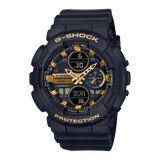 G-Shock Black and Gold Analog-Digital GMA-S140M-7ACR