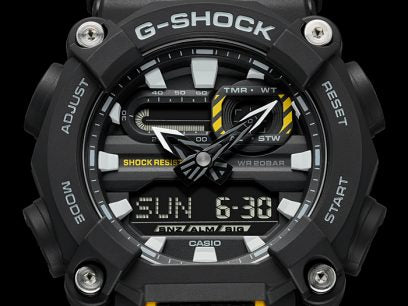 G-Shock Analog-Digital Black and Yellow Watch GA-900-1ACR