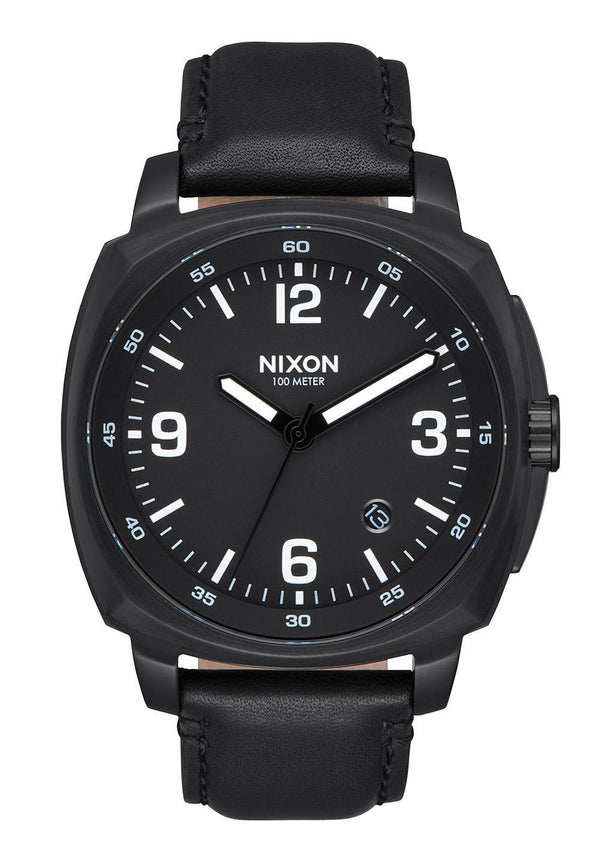 Nixon Charger Leather All Black - VTC Watches