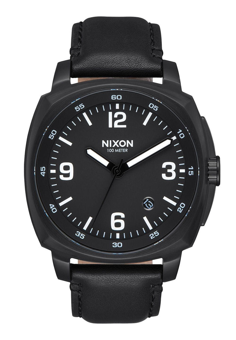 Nixon Charger Leather All Black - VTC Watches